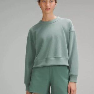 Softstreme Perfectly Oversized Cropped Crew. Medium Forest. Size 6. NWT